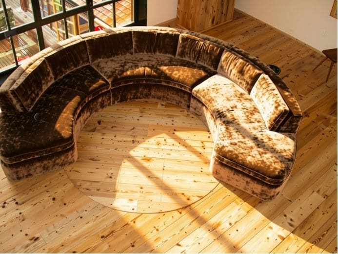 Rundes Drehsofa