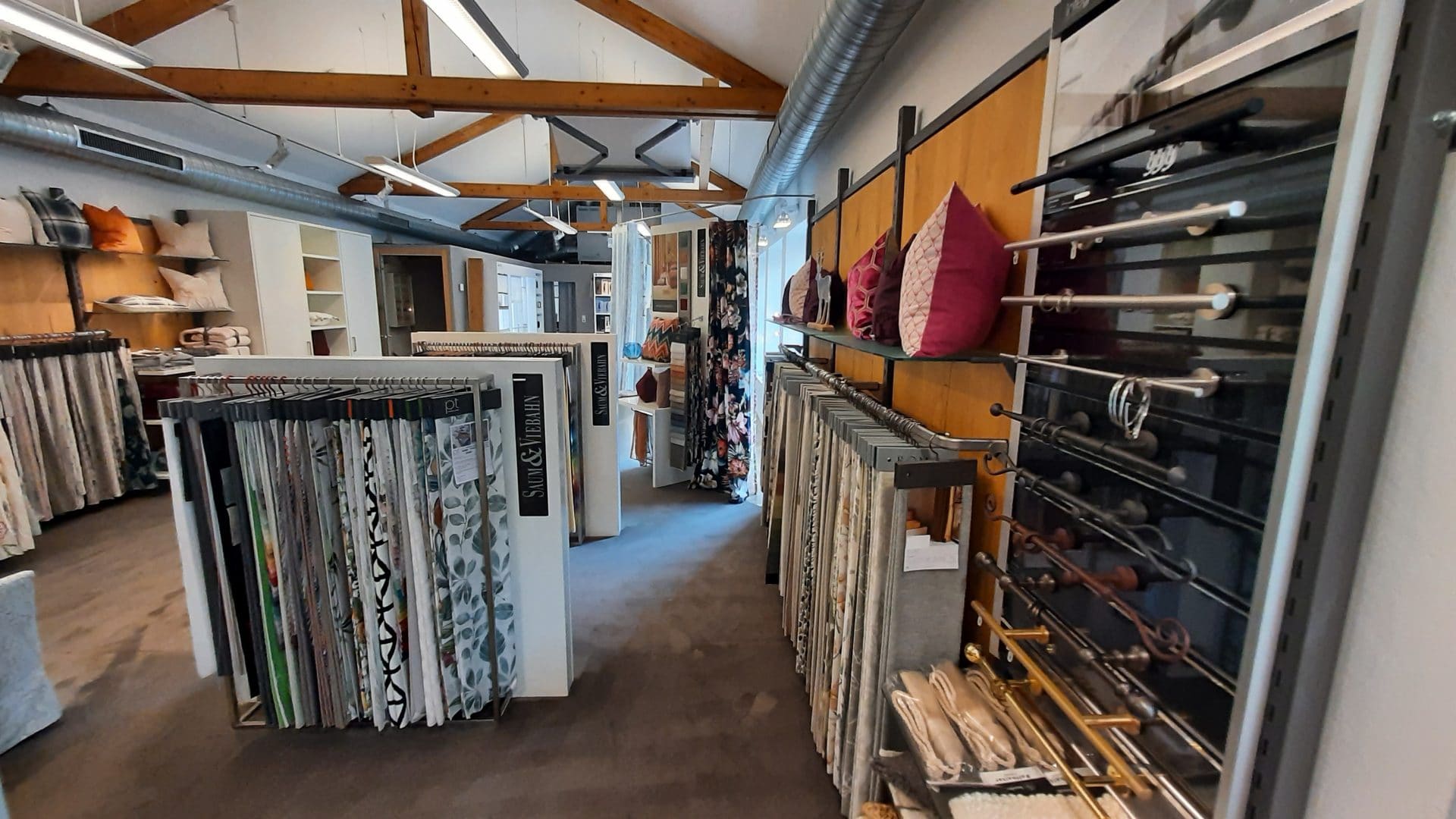 Showroom Reichart in Brannenburg - Stoffkollektionen